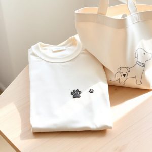 Embroidered Dog Mom Tee